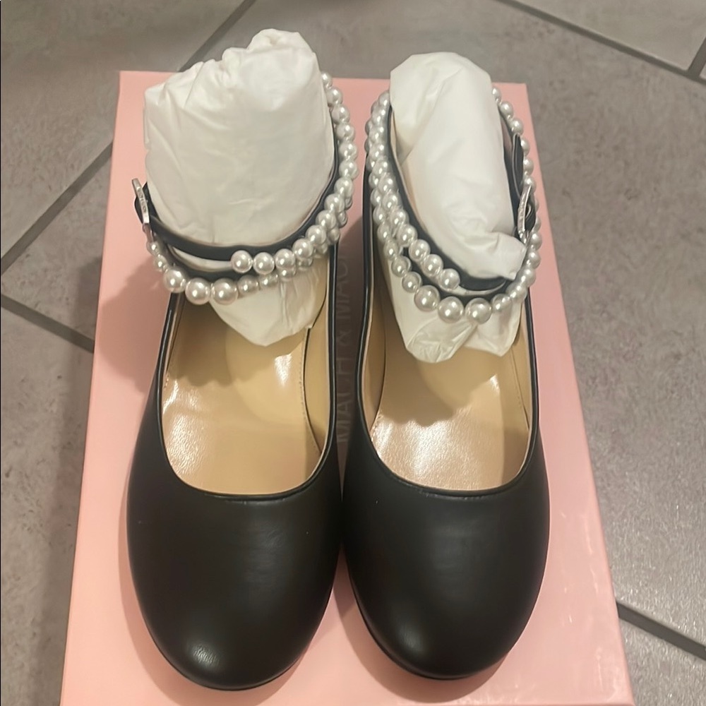 MACH & MACH nappa leather flats size 36